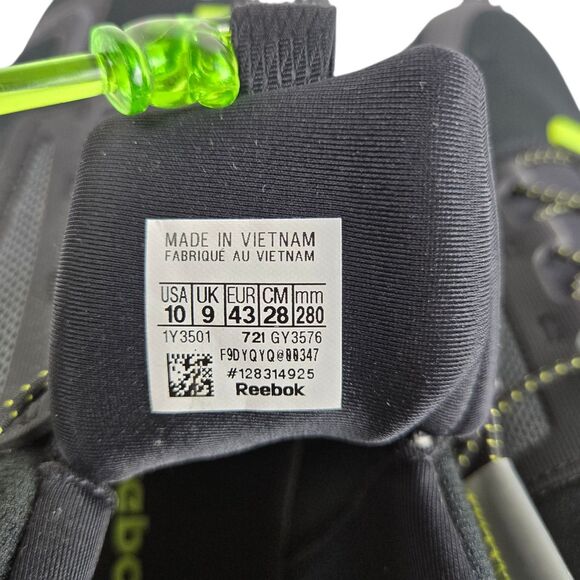 Reebok Zig Kinetica Edge Sneakers GY3576 Men's Sz 10 Black Yellow - Picture 10 of 16